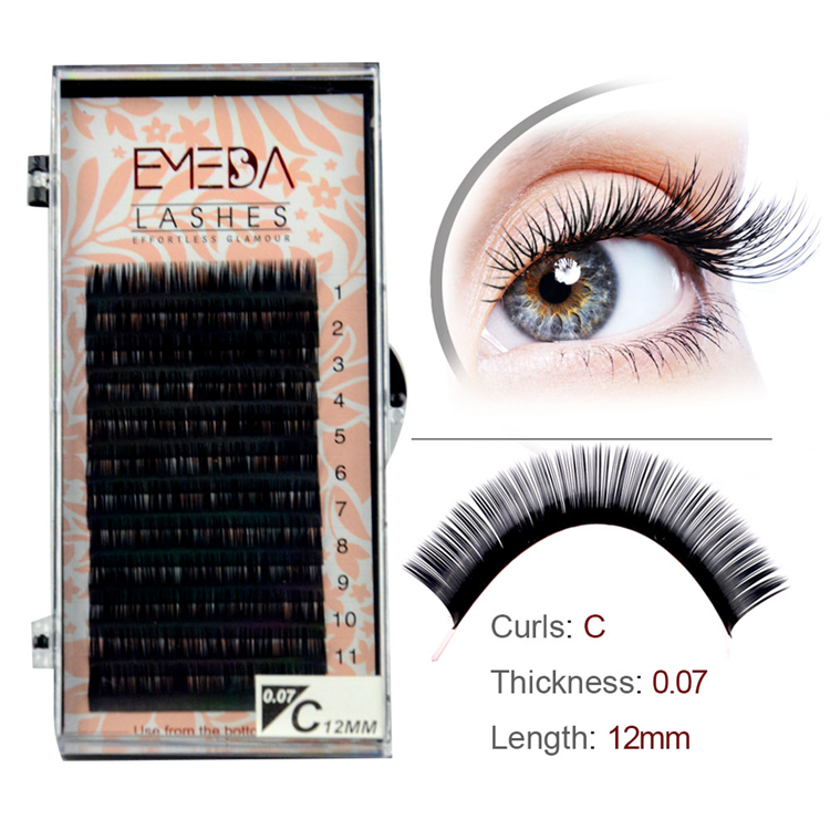 Touch Up Eyelash Extensions With Customized Lable JS08